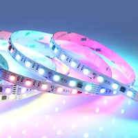 Bande LED Flexible DMX512 RGB SMD5050 pour Décoration KTV, Bande LED Pixel Programmable, Bande LED Colorée RGB RGBW 24V Utile