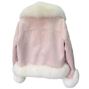 Cappotto Invernale Nuovo Stile Corto da Motociclista in Finta <span class=keywords><strong>Pelliccia</strong></span> di Volpe per Ragazze - Product Image 5