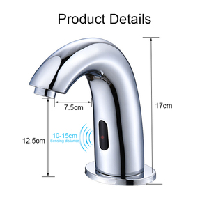 Hiện đại sang trọng rắn brass touchless cảm biến phòng tắm bồn rửa vòi nước tự động lưu vực vòi hồng ngoại công cộng nhà vệ sinh non-Contact vòi - Product Image 5