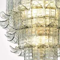 Lustre moderne élégant rond en cristal LED blanc chaud suspendu réglable en hauteur Solution d'éclairage pour installation de projet