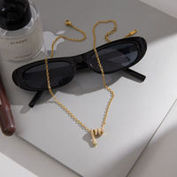 Collier pendentif serpent de luxe BinShuo, design croisé, en acier inoxydable plaqué or 18 carats, avec yeux en strass verts, bijoux pour femmes