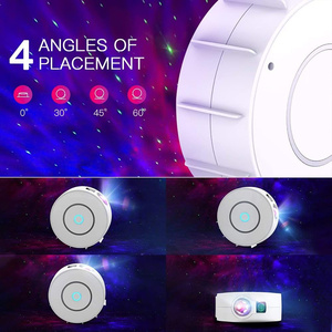 <span class=keywords><strong>Projecteur</strong></span> d'étoiles à commande vocale WiFi Laser LED Intelligent à intensité variable avec minuterie et télécommande, Veilleuse Lampe Nébuleuse Astronaute pour Décoration Artistique de Bureau - Product Image 4