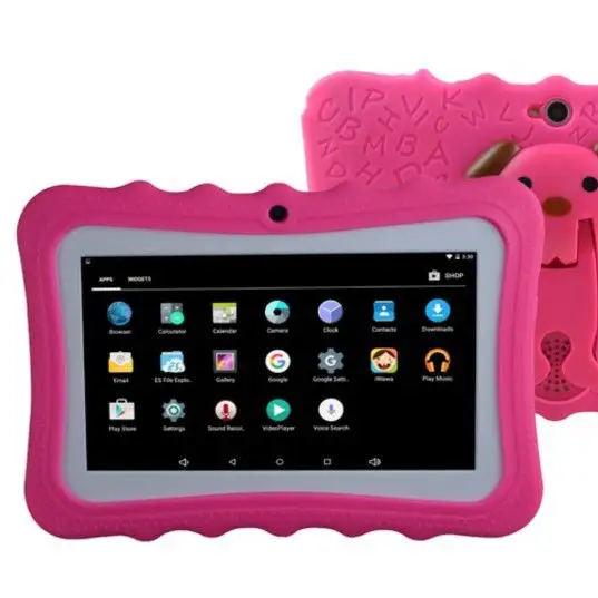 Tablet anak-anak Wifi harga pabrik bantalan kartun 7 inci Tablet PC anak 8GB Android warna-warni Tablet anak-anak untuk pendidikan oem