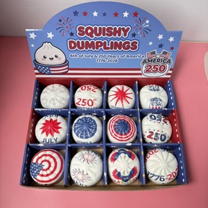 Patriotic Mystery Dumpling Squishy <b>Toy</b> Limited Edition Stress Relief Fidget Blind Box Collectible Gift for Kids Teens <b>Desk</b> Decor - Product Image 3