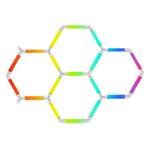 Luce a Nido d'Ape RGB a 2 Fori DC24V, Barra Luminosa per Garage, Illuminazione Atmosferica per Detailing Auto, Luce LED Multicolore <span class=keywords><strong>Fantasia</strong></span> - Product Image 4