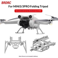 BangBoBi MINI 3 PRO Tripod Lipat dengan Bracket Peninggi & Aksesoris Landing Gear Bahan ABS Abu-abu Termasuk Landing Gear