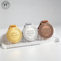 Médaille en métal personnalisée OEM en gros, plaque 3D avec logo en relief, récompense sportive, médaillon personnalisé pour événements, championnats, souvenirs et cadeaux