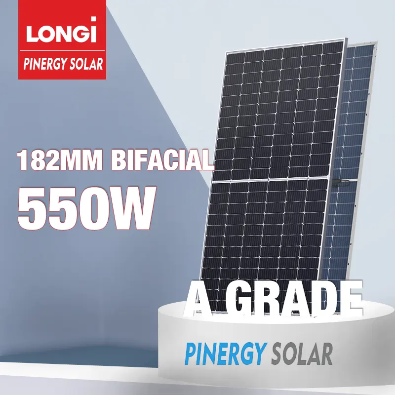 Longi painéis solares Hi-MO5 m10 pv, módulo 540w LR5-72HBD vidro duplo bifacial painel solar 540w
