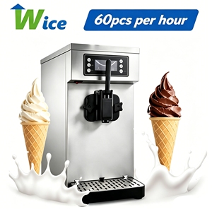 Machine à glace molle commerciale WICE à tête unique, 60 pièces/heure, distributeur automatique, 60 cônes/heure - Product Image 1