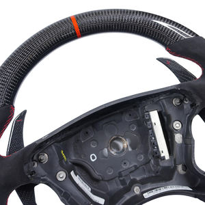 <span class=keywords><strong>Volant</strong></span> privé en fibre de carbone à grain de bois personnalisé pour Mercedes Benz <span class=keywords><strong>CLS</strong></span> <span class=keywords><strong>W219</strong></span>/carbone brillant et daim (Alcantara) - Product Image 2