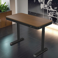 Bureau d'ordinateur moderne en métal noir convertible avec fonction compacte pour ordinateur portable, idéal pour le télétravail