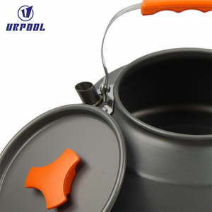 Batterie de cuisine portable en aluminium léger de 1.6 <span class=keywords><strong>litres</strong></span> bouilloire de camping en plein air compacte avec sac de transport pour cafetière - Product Image 2