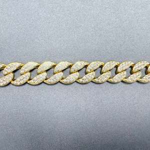 Neue Hip-Hop-Chic Kupferlegierung Kühlende Doppelreihige Verstellbare Temperamentvolle Herren- und Damen-Kubanische Mode-Ketten & Gliederarmbänder - Product Image 5