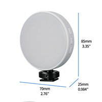 Lumière d'appoint magnétique RGB 360° °   Lumière LED rotative à luminosité réglable, rechargeable, longue autonomie pour téléphone, appareil photo, vlog et diffusion en direct