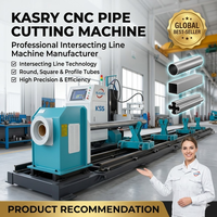 Máquina de Corte de Tubos CNC KASRY KR-XF8 con Servomotor, Plasma y Llama, 8 Ejes, para Tubos Cuadrados Grandes, Alta Productividad, Acero y Metal