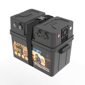 กล่องแบตเตอรี่ลิเธียมไลฟ์โป4 12V สำหรับสตาร์ทเตอร์ ระดับการป้องกันน้ำและฝุ่น IP67 รองรับการชาร์จพลังงานแสงอาทิตย์ อายุการใช้งานยาวนาน สำหรับอุปกรณ์อิเล็กทรอนิกส์และเครื่องมือในรถยนต์ - Product Image 3