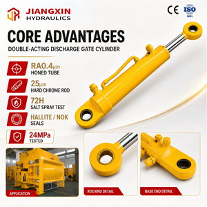Pompe hydraulique à vérin à piston à double action testée 24 MPa, <span class=keywords><strong>pour</strong></span> <span class=keywords><strong>porte</strong></span> de décharge, alésage 50 mm, tige 25 mm, course 173,7 mm, 72H, résistance à la pulvérisation de sel - Product Image 2