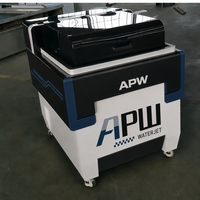 Machine de découpe au jet d'eau CNC mini entièrement fermée, découpeuse de précision à eau pure pour aliments, viande, légumes, aliments surgelés