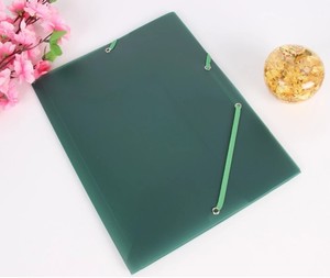 3 <strong>Flaps</strong> <strong>A4</strong> Size Plastic <strong>File</strong> <strong>Folder</strong> with <strong>Elastic</strong> Band Closure - Product Image 3