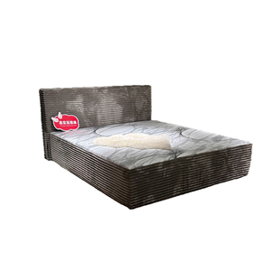 מיטת ספוג מודרנית רכה, ידידותית לסביבה, דחוסה, בגודל קינג סייז, ללא מסגרת, עם ריפוד בד, סט לחדר שינה - Product Image 4