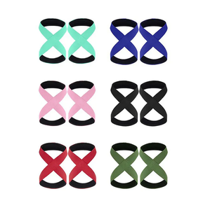 Haute Qualité Épais Figure 8 Sangles De Levage Puissance Poignets Haltérophilie Deadlifting Sangles D'entraînement - Product Image 2