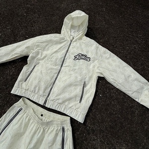 Custom Waterproof <b>Zip</b> <b>up</b> <b>Jackets</b> and Nylon Pants Set Windbreaker Tracksuit 100% Polyester Jogging Suit Sweatsuit Windbreaker Set - Product Image 3