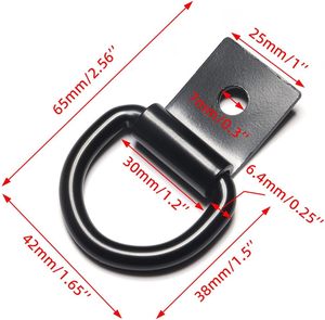 SBYLTEK PJ 044 D Ring Tie Anchors Heavy Duty <b>Trailer</b> Lashing <b>Cargo</b> Net Truck Bed Garage Pickup SUV Workshops 1.37 Lbs - Product Image 3