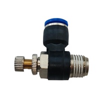 Raccord de contrôle de débit Vanne d'étranglement SL Joint de contrôle de vitesse pneumatique Vannes d'étranglement de pression d'air