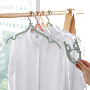 Percha plegable de viaje para ropa, tipo gancho rectangular, para colgar pantalones, corbatas, uso doméstico, para estudiantes y dormitorios. - Product Image 1