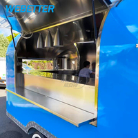 WEBETTER Chine Prix d'usine Camion de restauration ambulant Remorque de restauration avec barbecue Camion de restauration ambulant avec cuisine complète