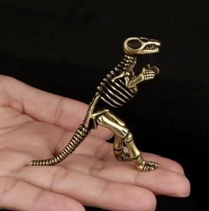 Adorno de Cobre Fundido de Dinosaurio Dragón con Paraguas, Estilo Película Jurásica, Mascota de Té Antigua - Product Image 6