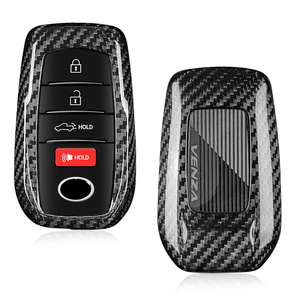 Funda de Fibra de Carbono para Llave de Auto <span class=keywords><strong>Toyota</strong></span> Hilux, Fortuner, Alphard, GR, RAV4, Land Cruiser, Hiace, Elegante - Product Image 4