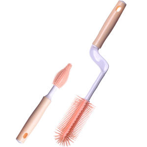 Brosse à <span class=keywords><strong>tétine</strong></span> en silicone pour <span class=keywords><strong>biberon</strong></span> - Ensemble de brosses de nettoyage pour biberons - Product Image 5