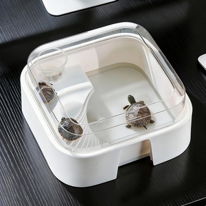 Copertura per acquario anti-fuga per <span class=keywords><strong>tartarughe</strong></span>, piattaforma a doppio uso <span class=keywords><strong>acqua</strong></span>-terra con luce per acquario inclusa, per allevamento <span class=keywords><strong>tartarughe</strong></span> in soggiorno - Product Image 4