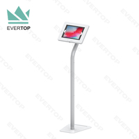 LSF02B-C elegan logam penutup Gratis lantai berdiri Tablet kios Tampilan berdiri aman Tablet Android kios berdiri dengan kunci