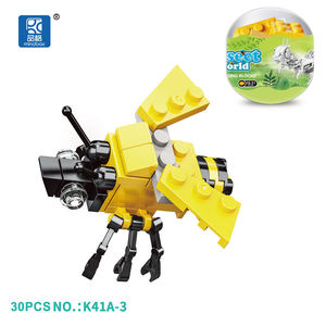 Nuevo K41A 6 en 1, Bloques <span class=keywords><strong>de</strong></span> Construcción <span class=keywords><strong>de</strong></span> Plástico, Serie <span class=keywords><strong>de</strong></span> Insectos y Vehículos, Juguetes para Niños, Mini Caja, Escala 1:36 - Product Image 6