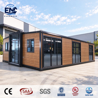 40ft Stackable cepat merakit sepenuhnya disesuaikan rumah kontainer kecil untuk penjualan Mini dapat dilepas rumah portabel
