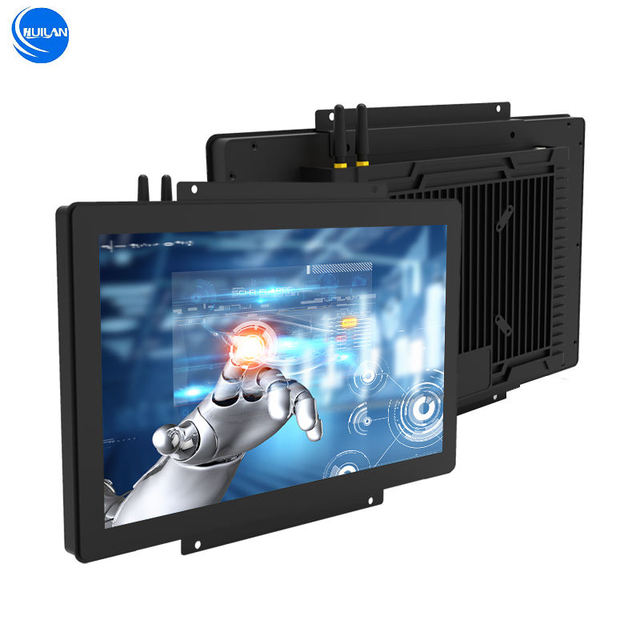 HUILAN 15.6 Inch Quad Core J1900 Touch Screen Panel PC with Memory IP65 Capacitive for Self-Service Kiosk in Stock