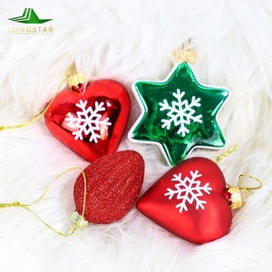 Boules de verre de Noël peintes à la main à l'intérieur de haute qualité en gros Ornements personnalisés Arbre de Noël Décoration suspendue <span class=keywords><strong>Boule</strong></span> à <span class=keywords><strong>dessin</strong></span> - Product Image 4