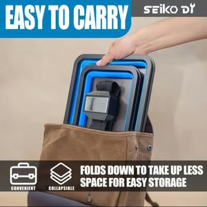 Bandeja de Almacenamiento Plegable de Silicona Seiko Dy, Rectangular, 1-3L, Organizador Magnético de Piezas con Correa para Reloj, para Almacenamiento en Almacén - Product Image 5