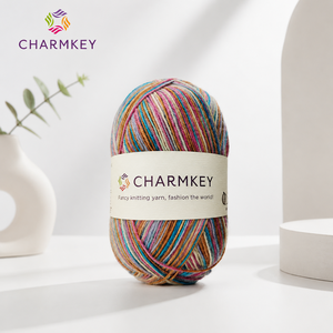 Prix d'usine, <span class=keywords><strong>pelote</strong></span> de 50g de fil mélangé <span class=keywords><strong>laine</strong></span>, lavable en machine, pour tricot à la main, crochet, artisanat DIY, pull, écharpe - Product Image 4