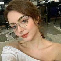 Gafas Ópticas Metálicas de Moda Lucky Eyewear, Montura de Ojo de Gato para Mujer, Anti Luz Azul, Gafas de Diseño