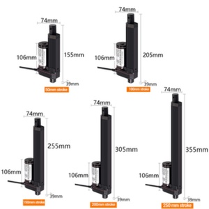 แอคชูเอเตอร์แบบเส้นตรงปรับแต่งได้ ระยะชัก 100 มม. 200 มม. 300 มม. แรงดันไฟฟ้า 12V/24V รับน้ำหนักสูงสุด 1600N 1000N 2000N 3000N แอคชูเอเตอร์แบบเส้นตรงไฟฟ้ากระแสตรง - Product Image 3