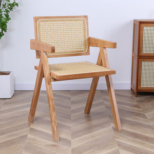 Lot <span class=keywords><strong>de</strong></span> 2 chaises <span class=keywords><strong>de</strong></span> salle à manger Boho Cane, charge maximale <span class=keywords><strong>de</strong></span> 330 lb, <span class=keywords><strong>fauteuil</strong></span> d'appoint en bois <span class=keywords><strong>pour</strong></span> <span class=keywords><strong>salon</strong></span>, salle à manger, naturel - Product Image 5