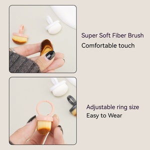 Ring Nail <b>Dust</b> <b>Brush</b> Soft Fine Bristle Powder Cleaning Tool for Nail Prep Manicure - Product Image 1