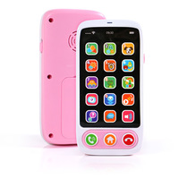 Jouet éducatif pour la petite enfance, téléphone multifonctionnel apaisant pour bébé avec lumières, téléphone musical simulé intelligent pour enfants