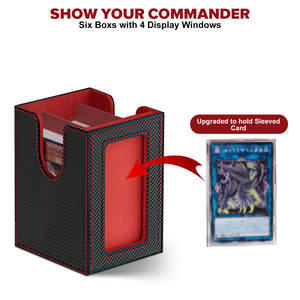 Boîte à cartes magique pour cartes à collectionner, boîte de rangement pour cartes 6 en 1, convient à plus de 1400 cartes standard sans pochettes avec plateau à dés - Product Image 5