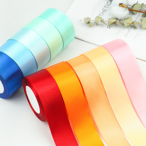 Nine-Colored <b>Ribbon</b> Satin <b>Ribbon</b> Roll 4Cm Solid Color Woven Diy Craft Gift Box Tie Clothing Accessories - Product Image 3