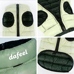 Chaleco para Mascotas de Doble Cara para Otoño e Invierno, Abrigo Acolchado de Algodón Grueso para Perros Grandes, Diseño Sólido con Bolsa de Almacenamiento, Personalización OEM - Product Image 4