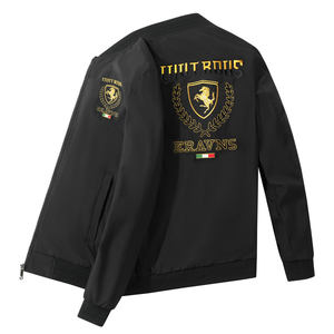 Veste polaire à capuche coupe-vent pour homme, style chinois simple, col montant, uniforme de baseball, décontractée, ODM - Product Image 1